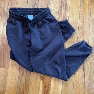 TNA Cozy Fleece Brown Pants